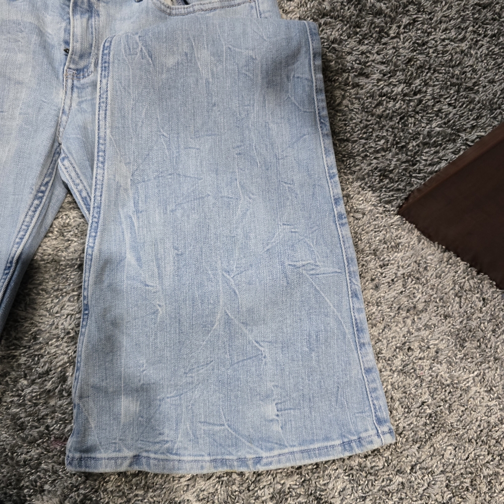 Hollister Light Blue Flare Jeans - Classic Wide Leg - Picture 6 of 8